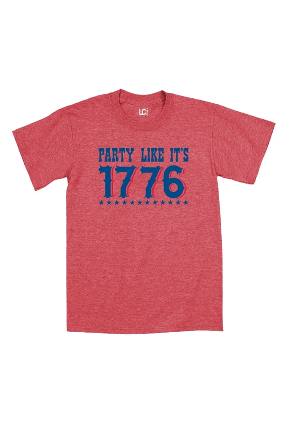 - Party Like It's 1776 Colonial American Funny - Mens T-Shirt - Heather red - Medium