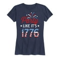 thumbnail image 1 of Instant Message - Party Like It's 1776 - Women's Short Sleeve Graphic T-Shirt, 1 of 5