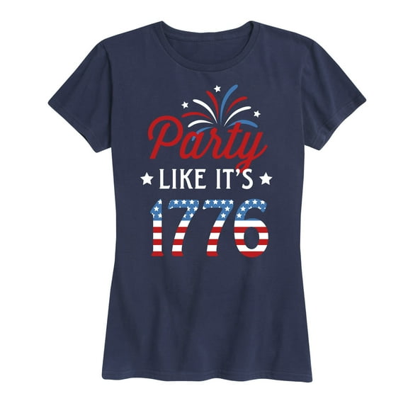 Instant Message - Party Like It's 1776 - Women's Short Sleeve Graphic T-Shirt