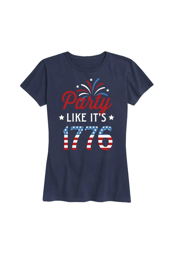 - Party Like It's 1776 - Women's Short Sleeve Graphic T-Shirt