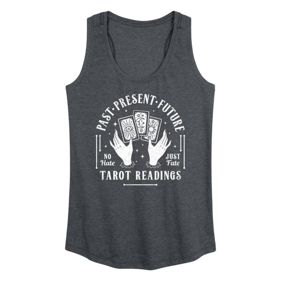 Instant Message - Past Present Future Tarot - Women's Racerback Tank Top