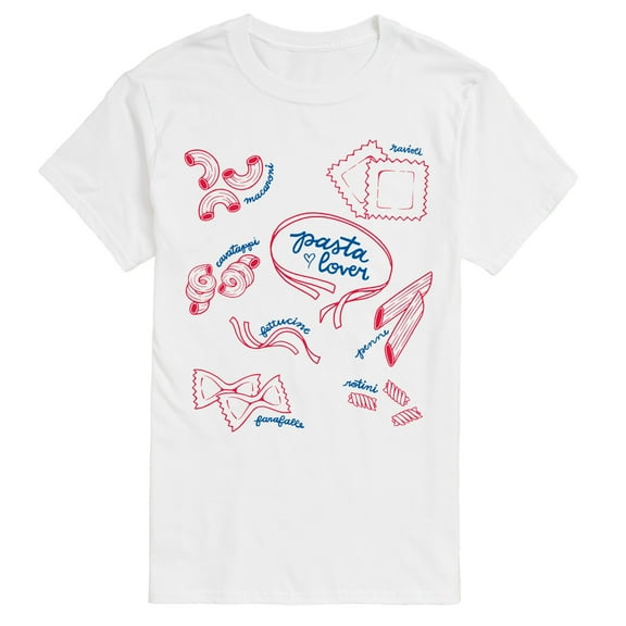 Instant Message - Pasta Lover Oversized - Men's Short Sleeve Graphic T-Shirt