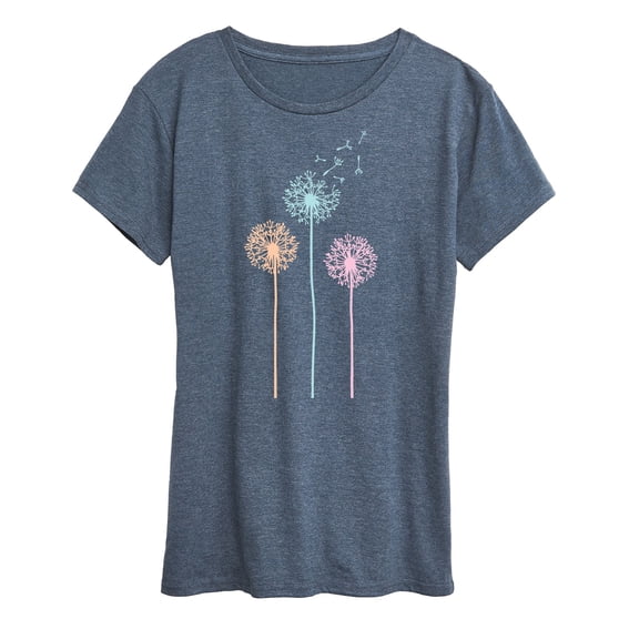 Instant Message - Pastel Dandelions - Women's Short Sleeve Graphic T-shirt