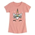 thumbnail image 1 of Instant Message - Pastel Easter Unicorn - Toddler And Youth Girls Short Sleeve Graphic T-Shirt, 1 of 7