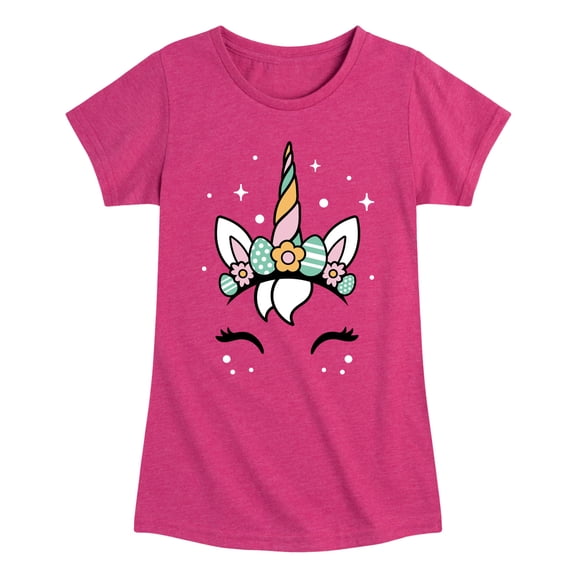 Instant Message - Pastel Easter Unicorn - Toddler And Youth Girls Short Sleeve Graphic T-Shirt