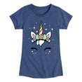 thumbnail image 1 of Instant Message - Pastel Easter Unicorn - Toddler And Youth Girls Short Sleeve Graphic T-Shirt, 1 of 6