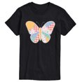 thumbnail image 1 of Instant Message - Patchwork Butterfly Short Sleeve Graphic T-Shirt, 1 of 6