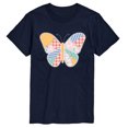 thumbnail image 1 of Instant Message - Patchwork Butterfly Short Sleeve Graphic T-Shirt, 1 of 6