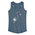 thumbnail image 1 of Instant Message - Patriotic Dandelion Birds Graphic Racerback Tank, 1 of 4
