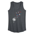 thumbnail image 1 of Instant Message - Patriotic Dandelion Birds Graphic Racerback Tank, 1 of 4