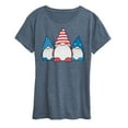 thumbnail image 1 of Instant Message - Patriotic Gnomes  - Women's Short Sleeve Graphic T-Shirt, 1 of 6