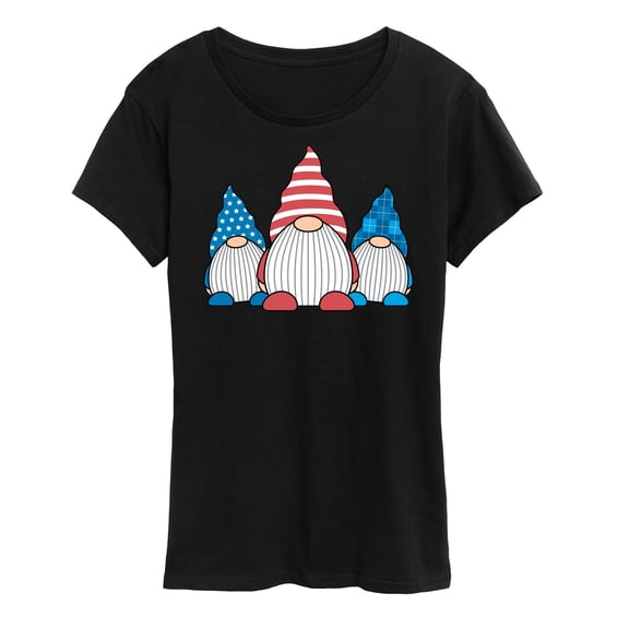 Instant Message - Patriotic Gnomes  - Women's Short Sleeve Graphic T-Shirt