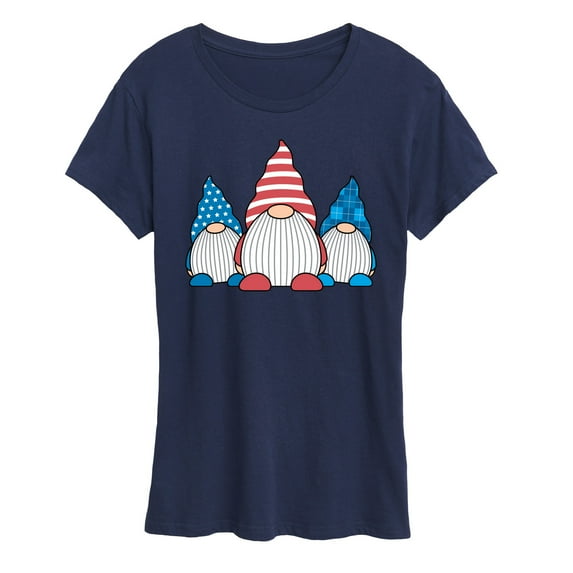 Instant Message - Patriotic Gnomes - Women's Short Sleeve Graphic T-Shirt