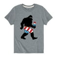 thumbnail image 1 of Instant Message - Patriotic Sasquatch - Toddler Short Sleeve Tee, 1 of 4