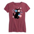 thumbnail image 1 of Instant Message - Patrotic Black Cat Glasses - Women's Short Sleeve Graphic T-Shirt, 1 of 5