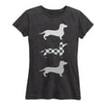thumbnail image 1 of Instant Message - Patterned Dachshunds - Women's Short Sleeve Graphic T-shirt, 1 of 5