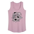thumbnail image 1 of Instant Message - Patterned Flowers - Women's Racerback Tank Top, 1 of 6
