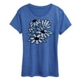 thumbnail image 1 of Instant Message - Patterned Flowers - Women's Short Sleeve Graphic T-Shirt, 1 of 6