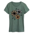 thumbnail image 1 of Instant Message - Patterned Flowers - Women's Short Sleeve Graphic T-shirt, 1 of 5