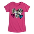 thumbnail image 1 of Instant Message - Patterned Hearts - Toddler And Youth Girls Short Sleeve Graphic T-Shirt, 1 of 6