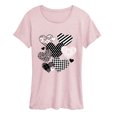 thumbnail image 1 of Instant Message - Patterned Hearts Short Sleeve Graphic T-Shirt, 1 of 5