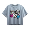 thumbnail image 1 of Instant Message - Patterned Hearts - Youth Girls Boxy T-Shirt, 1 of 5