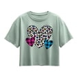 thumbnail image 1 of Instant Message - Patterned Hearts - Youth Girls Boxy T-Shirt, 1 of 5