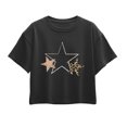 thumbnail image 1 of Instant Message - Patterned Stars Short Sleeve Boxy Graphic T-Shirt, 1 of 6