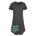 thumbnail image 1 of Instant Message - Patterned Turtle Graphic T-shirt Dress, 1 of 5
