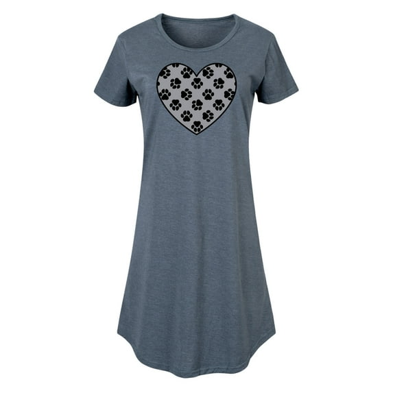 Instant Message - Paw Fill Heart - Women's Any Way Dress