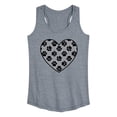 thumbnail image 1 of Instant Message - Paw Fill Heart - Women's Racerback Tank Top, 1 of 6