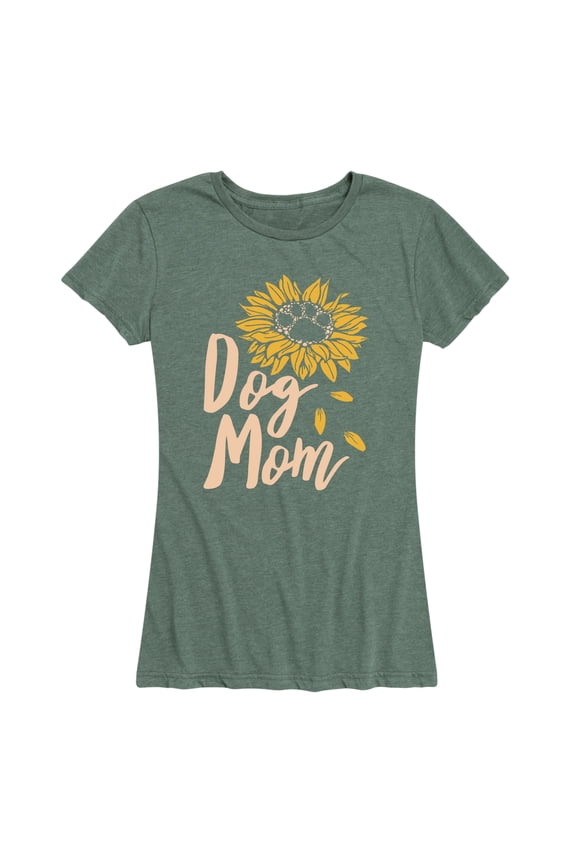- Paw Flower Dog Mom - Women's Short Sleeve Graphic T-shirt