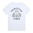 thumbnail image 1 of Instant Message - Pawsitive Vibes Yoga Cat - Youth Boys Short Sleeve Graphic T-Shirt, 1 of 5
