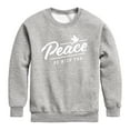 thumbnail image 1 of Instant Message - Peace Be With You - Toddler & Youth Crewneck Fleece Sweatshirt, 1 of 6