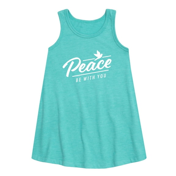 Instant Message - Peace Be With You - Toddler & Youth Girls A-line Dress