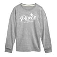 thumbnail image 1 of Instant Message - Peace Be With You - Toddler & Youth Long Sleeve Graphic T-Shirt, 1 of 6
