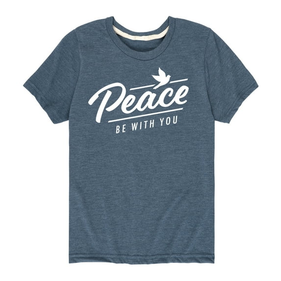 Instant Message - Peace Be With You - Toddler & Youth Short Sleeve Graphic T-Shirt