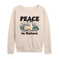 thumbnail image 1 of Instant Message - Peace In Nature - Women's Lightweight French Terry Long Sleeve Shirt, 1 of 5