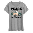 thumbnail image 1 of Instant Message - Peace In Nature - Women's Short Sleeve Graphic T-Shirt, 1 of 5