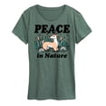 thumbnail image 1 of Instant Message - Peace In Nature - Women's Short Sleeve Graphic T-Shirt, 1 of 5