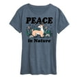 thumbnail image 1 of Instant Message - Peace In Nature - Women's Short Sleeve Graphic T-Shirt, 1 of 5