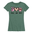 thumbnail image 1 of Instant Message - Peace Love Dogs - Women's Short Sleeve Graphic T-Shirt, 1 of 5