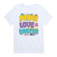 thumbnail image 1 of Instant Message - Peace Love Easter - Youth Boys Short Sleeve Graphic T-Shirt, 1 of 5