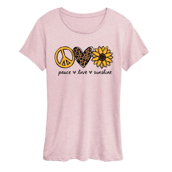 Instant Message - Peace, Love, Sunshine - Women's Short Sleeve Graphic T-Shirt