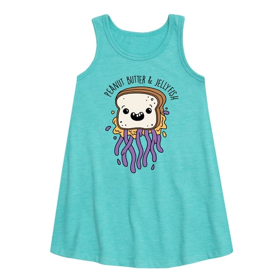 Instant Message - Peanut Butter & Jellyfish - Toddler & Youth Girls A-line Dress