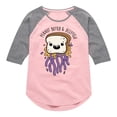 thumbnail image 1 of Instant Message - Peanut Butter & Jellyfish - Toddler & Youth Girls Raglan Graphic T-Shirt, 1 of 5
