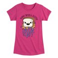 thumbnail image 1 of Instant Message - Peanut Butter & Jellyfish - Toddler & Youth Girls Short Sleeve Graphic T-Shirt, 1 of 6