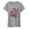 thumbnail image 1 of Instant Message - Peonies Women's Short Sleeve Graphic T-Shirt, 1 of 5