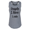 thumbnail image 1 of Instant Message - People I Love Cats - Women's Racerback Tank, 1 of 5