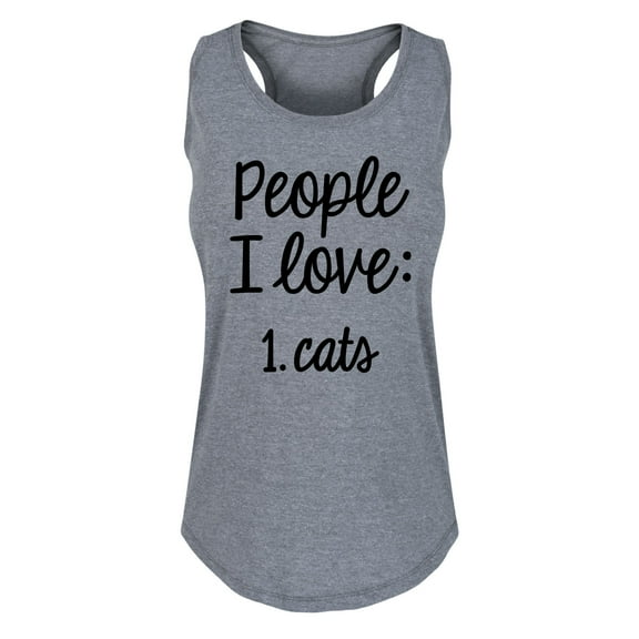 Instant Message - People I Love Cats - Women's Racerback Tank
